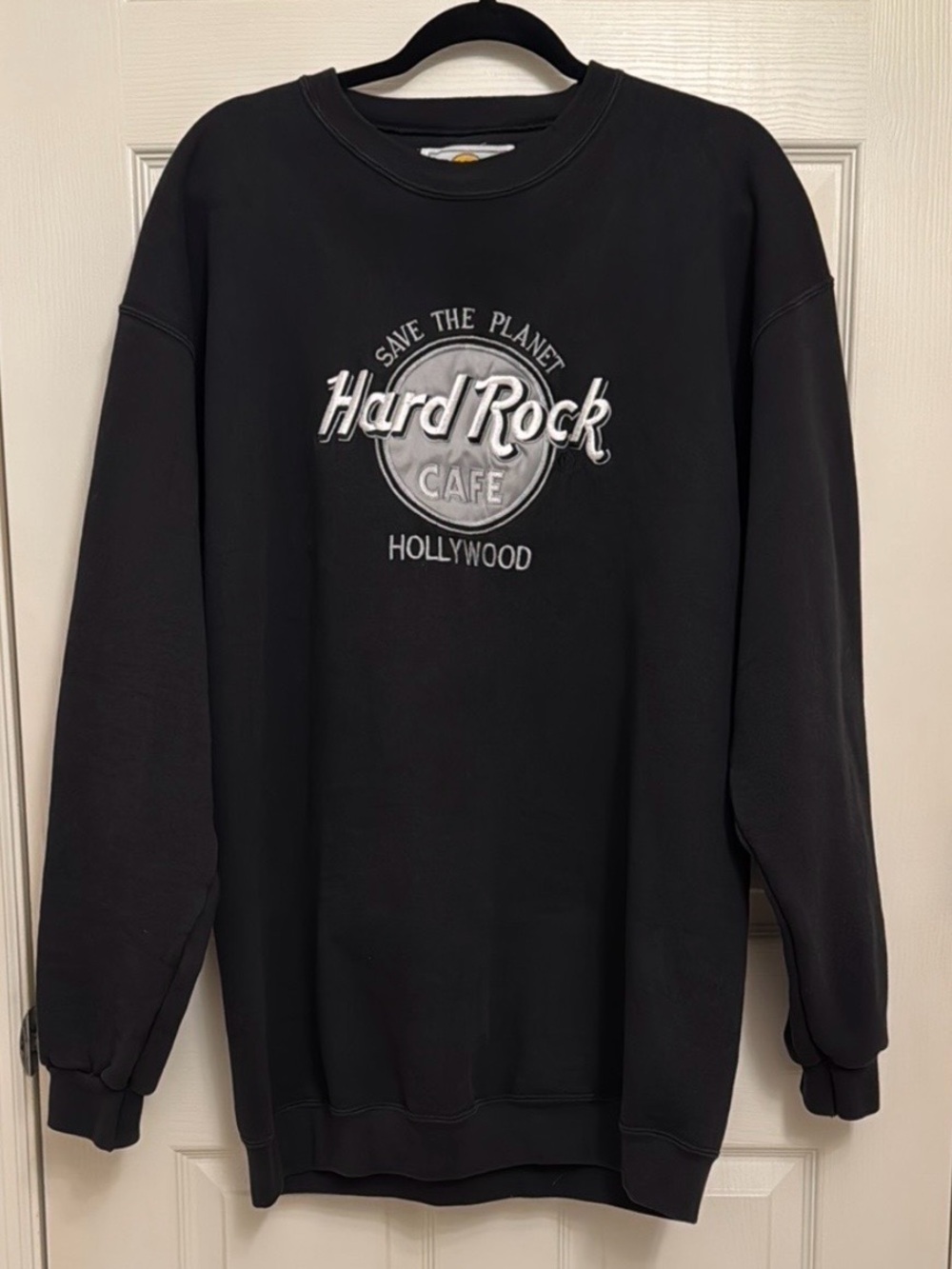 Vintage Hard Rock Cafe Hollywood Save The Planet Crewneck Sweatshirt